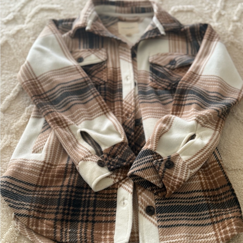 Plaid Button-Up Shirt